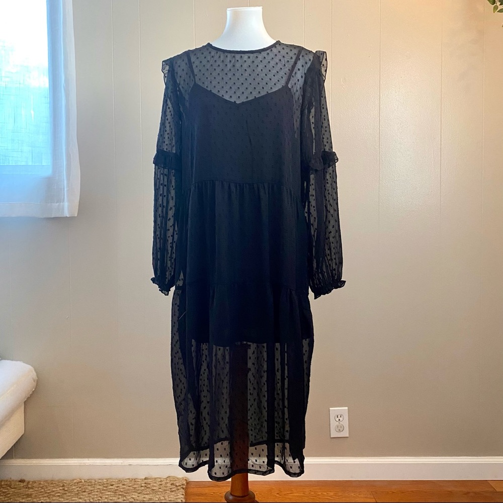 H&M Sheer Midi Dress